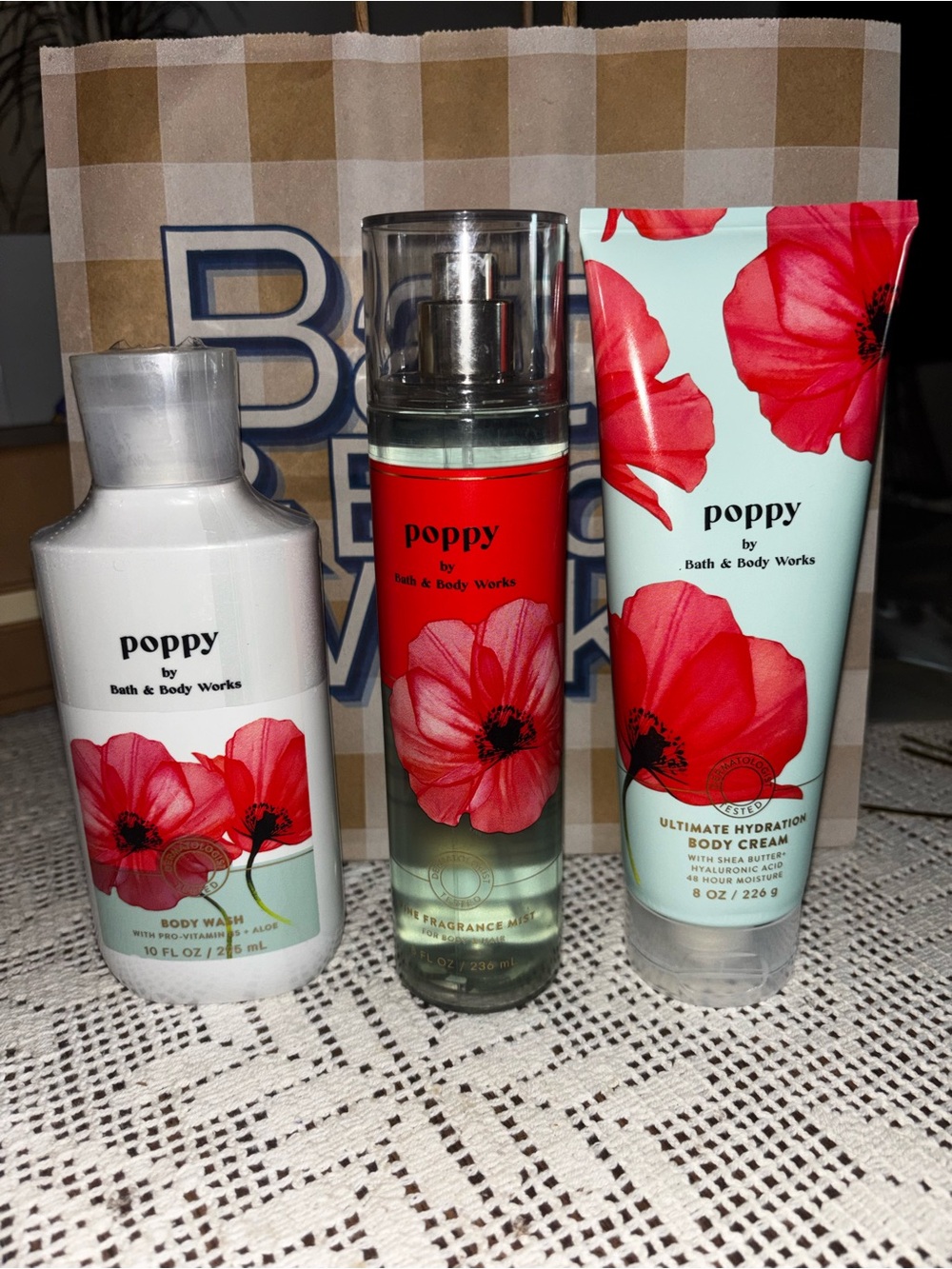 (2026) Poppy by Bath & Body Works - Red Poppy Fragrance Set